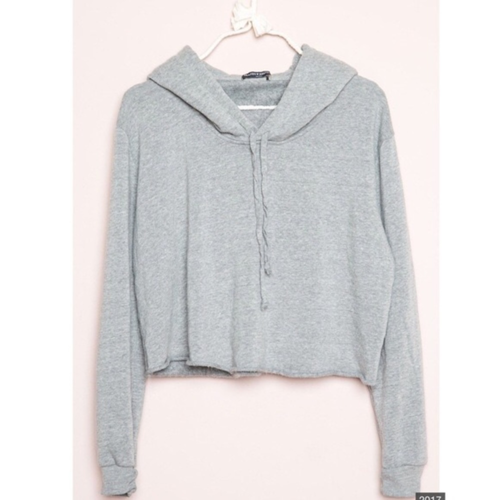 Brandy Melville Grey Lennon Hoodie Top
